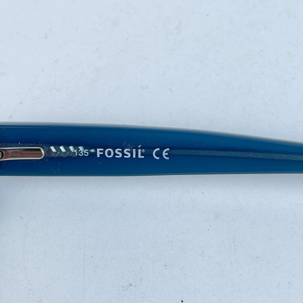 Fossil‎ Cassie 0DY1 Women Eyeglasses Brown & Blue Plastic Full Rim 52-14-135 mm